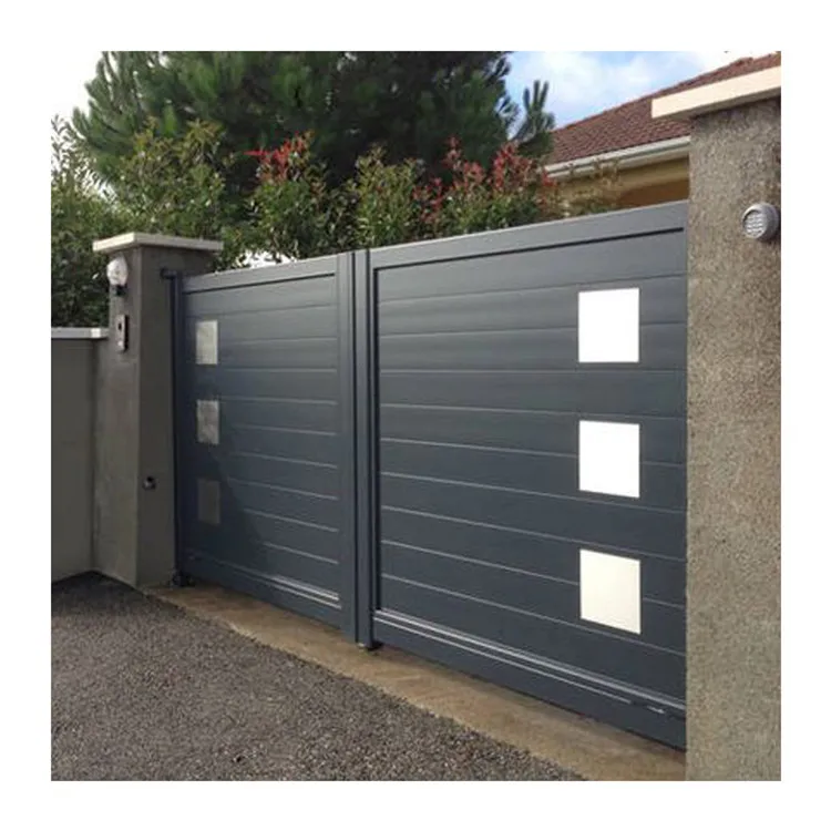 Алюминиевая опора для забора 9X8 электрическая деревянная автоматическая алюминиевая наружная ограда дома высокий алюминиевый забор жалюзи