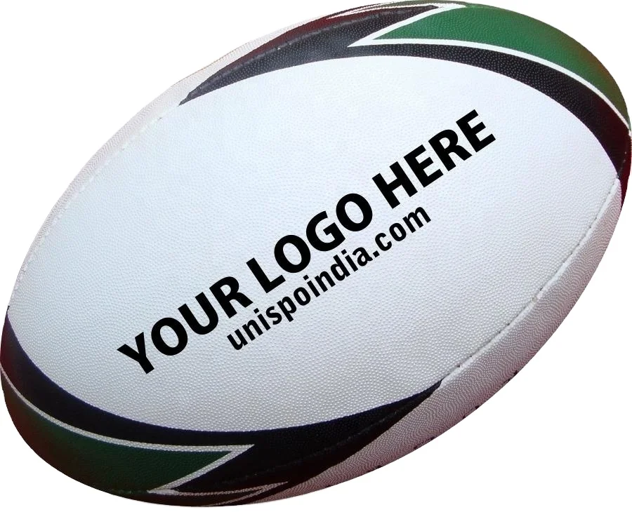 Promotional Custom Printed Inflatable Rugby Ball Long Durable Hand Sewn Rubber Rugby Ball At Reasonable Price
