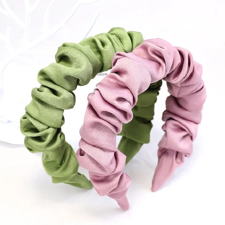 Hair Accessories Lovely Lady Soft Fabric Scrunchie Headbands Hair Band Trendy Beauty Headband For Women