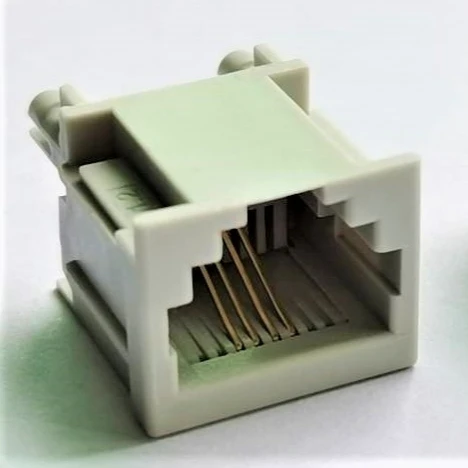 Разъем RJ11 1X1PORT 8P4C H: 16,3 мм