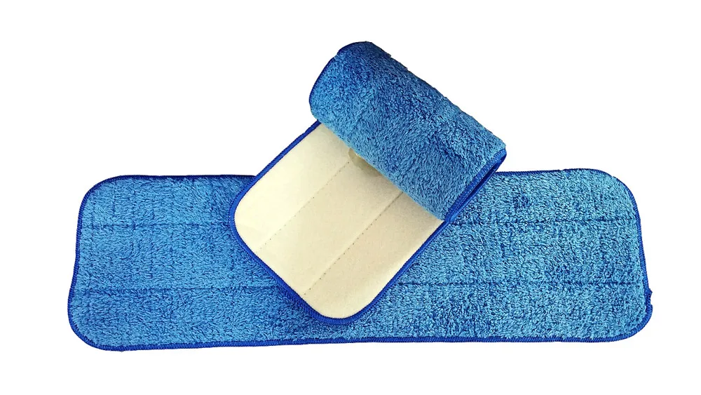 KOREAN MICROFIBER MOP PAD Easy Replaceable Head Fit Flat Spray Velcro Washable Household Replacement Cleaning Pads
