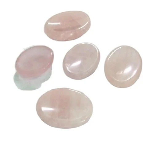 Rose Quartz Natural Stone Healing Worry Stone Crystal Energy Best Quality Quartz Thumb Stone