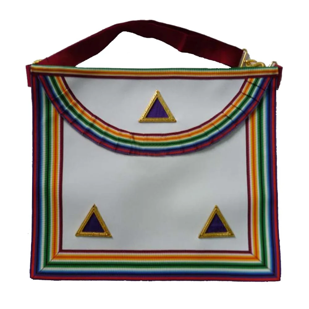 
Hand Embroidered Royal Arch Masonic Regalia Masonic Apron 