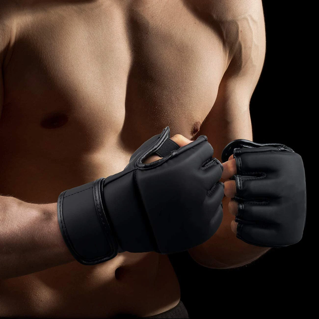 Wholesale Muay Thai Sand Bag UFC MMA Half finger Gloves Boxing Gloves real cowhide leather mma gloves pakistan