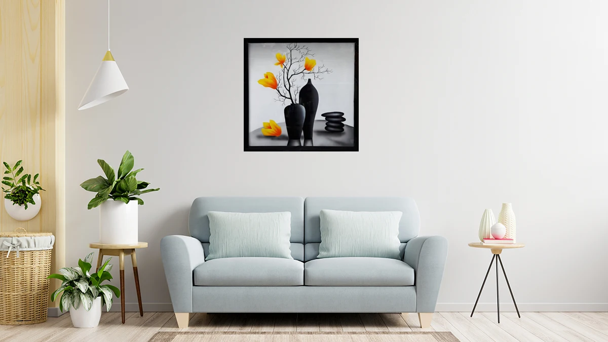 
Modern Lacquer Paintings About Magnolia Flower HML- 009 Made In Viet Nam 