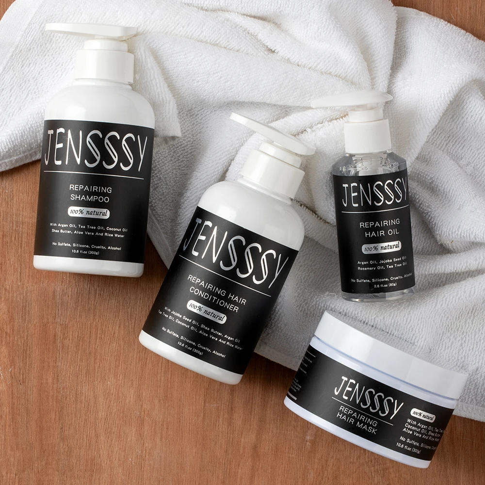 OEM Keratin treatment organic private label sulfate free hair care products mask argan oil hair conditioner clear shampoo