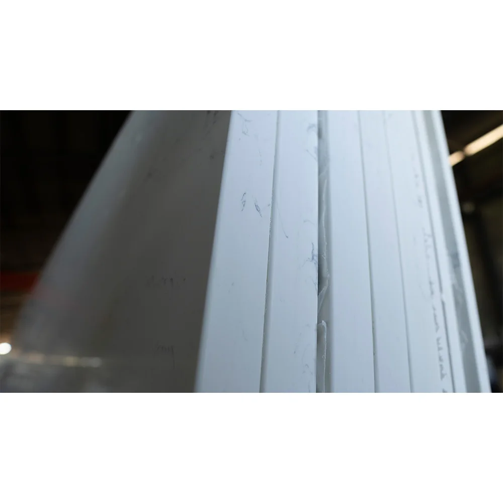 Artificial White Quartz Vietnam Quartz Prefab Countertop Kitchen Countertops Worktops Flat Edge / Eased Edge
