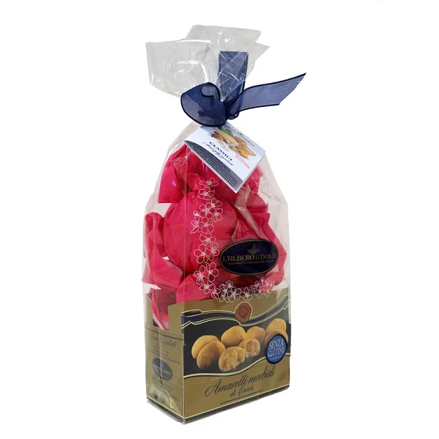 
High Quality Italian Traditional Handcrafted Biscuit - Amaretto Classico with no added sugar- in 200g boxes - Albero del Dolce 