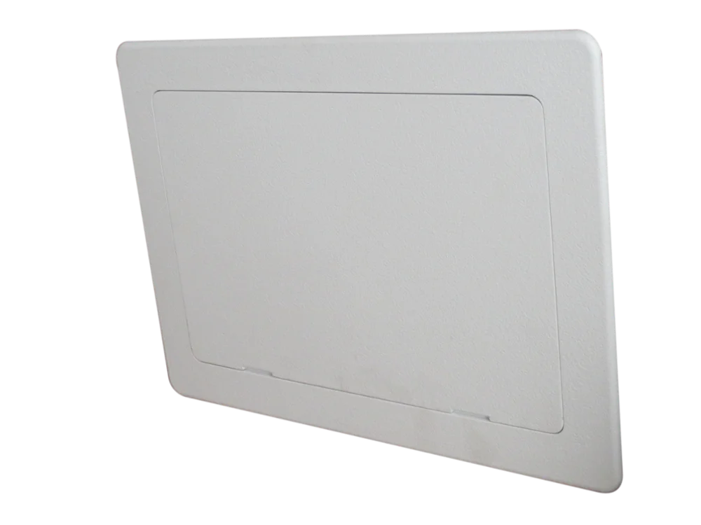 Concealed Mechanical Hinge 4x6 plastic access panel for drywall