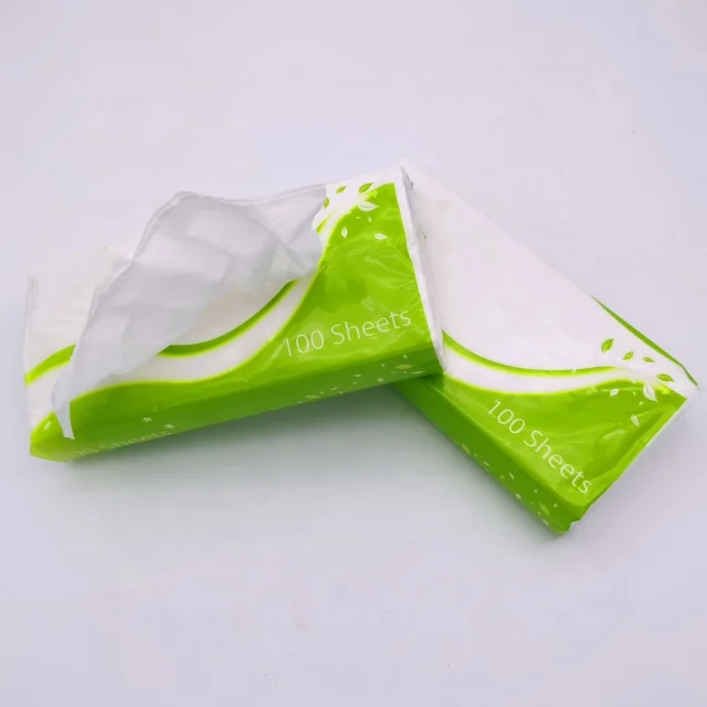 High Quality Facial Tissue Soft Pack Poly Bag Packing Custom Disposable Facial Tissue