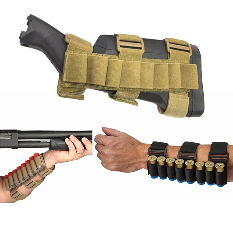 Quick release shooting pouch bag holder Tactical Conveyor 8 rounds Shooters Sleeve Forearm Mag Bag Hunting arms holder