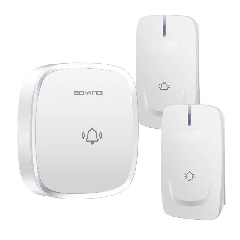 Self-powered Kinetic Wireless Doorbell with flashing light led light support dc or ac deaf doorbell