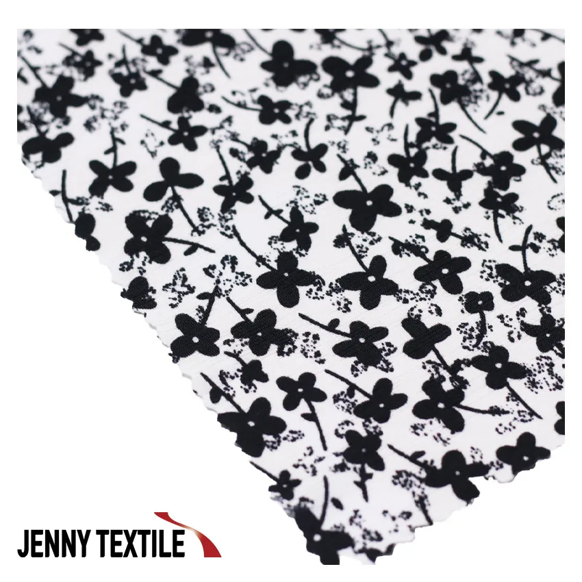 Korea Polyester Spandex Bulgari Printed Cool summer fabrics textiles various print floral