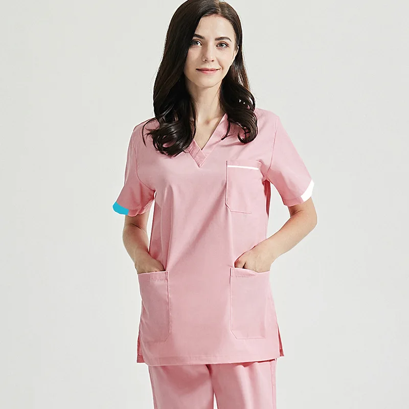 2021 Factory Supply Nurses Scrub Uniform Hospital Wrinkles Free Stretch Scrubs Jogger Sets