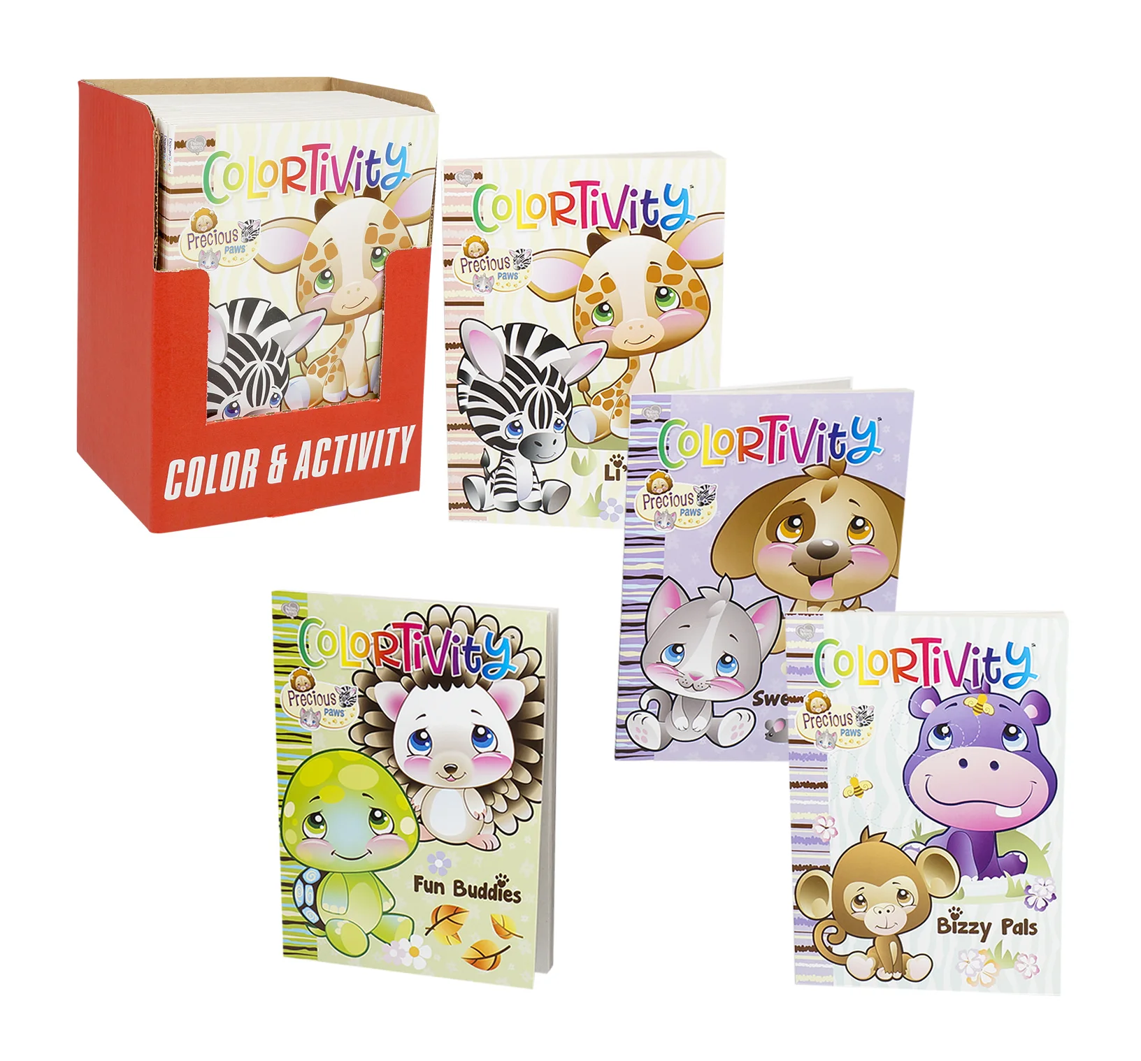 Раскраска 96pg драгоценные лапы 4 разных