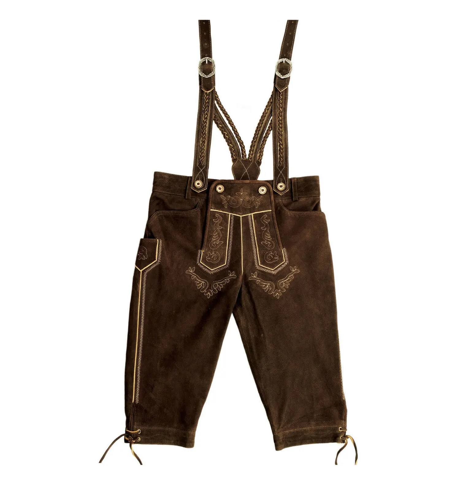 Lederhose изготовлен из натуральной дикой/замшевой кожи также включает в себя соответствующую трахтенную Октоберфест немецкий баварский ледерхосен