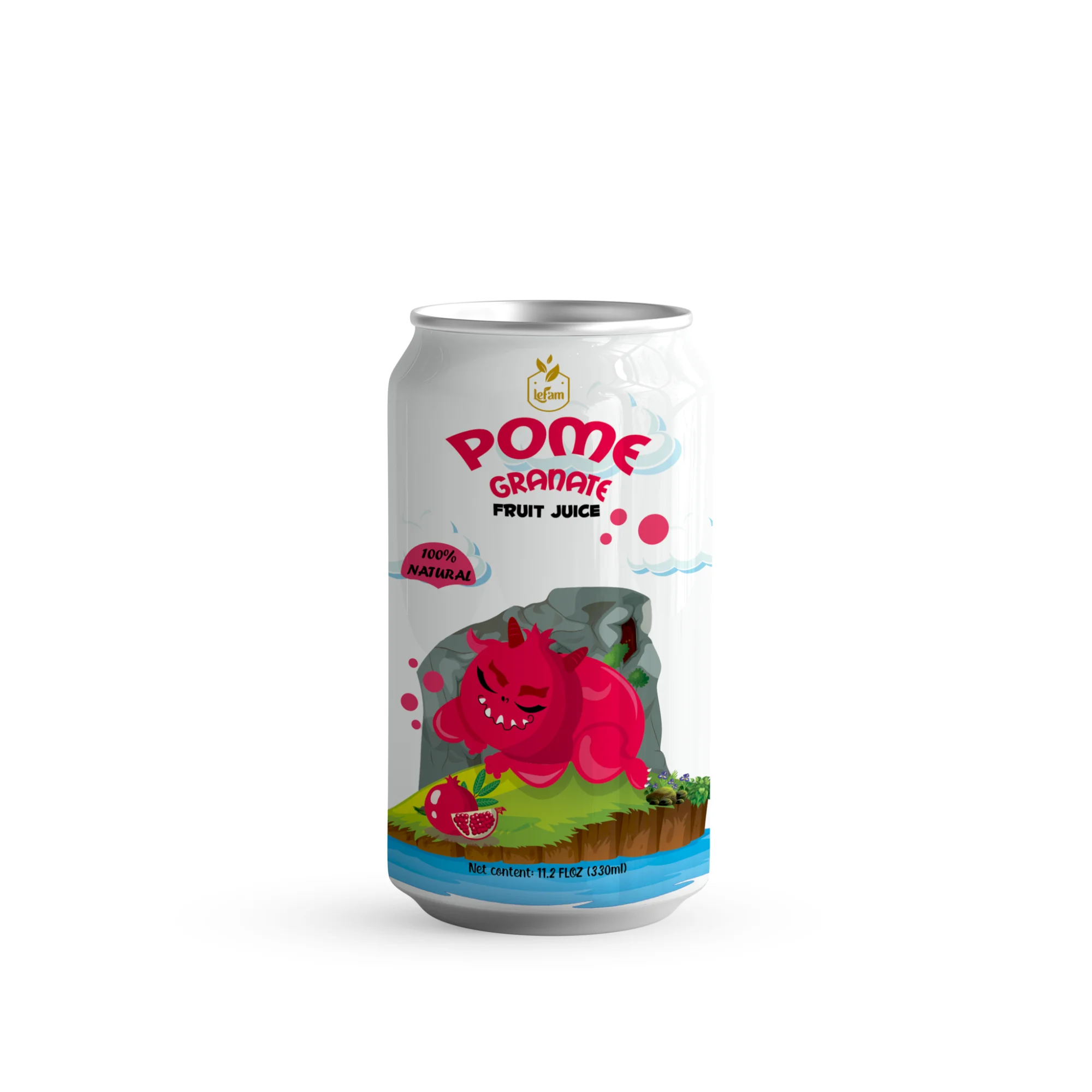 Strawberry Fruit Juice High Quality 330ml OEM Canned Juice Aluminum Can Original natural Vietnam LEFAM
