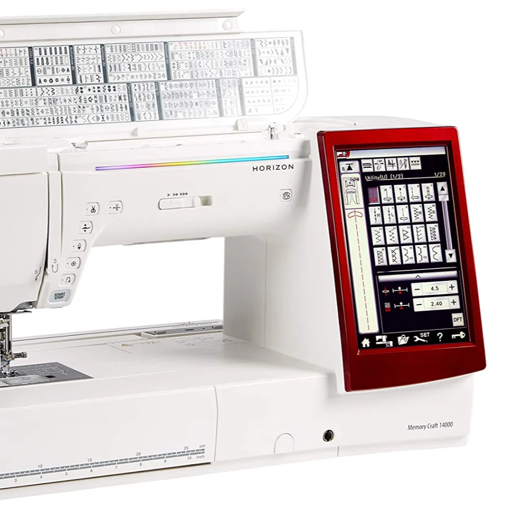 Janome Horizon Memory Craft 14000 Sewing Embroidery, Extra Large, White