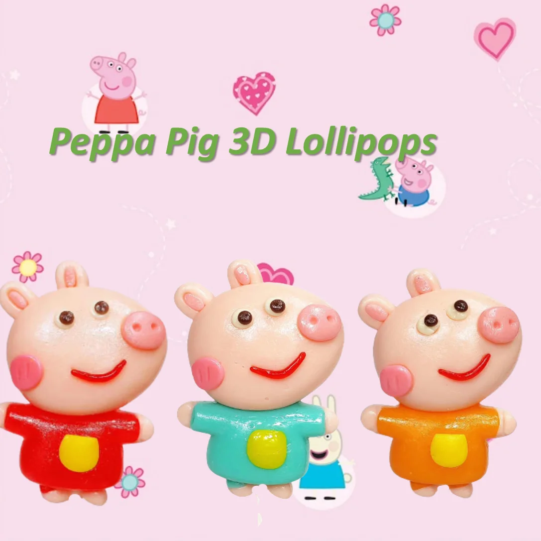 
2021 Premium High-end Peppa pig lollipops multiple flavors 85g 