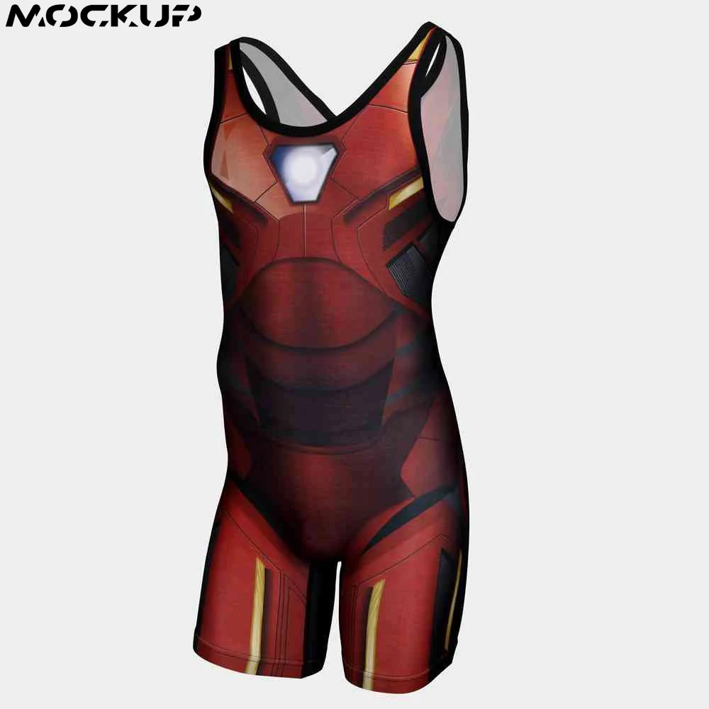 Wholesale weightlifting vest blank weightlifting suit wrestling singlet