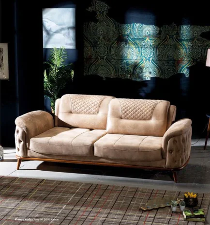 Elegant Modern Leather Sofa Set