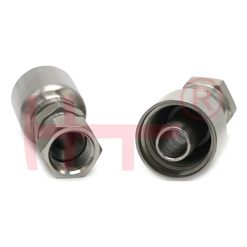 1 шт. Обжимные фитинги для гидравлического шланга с резьбой JIC