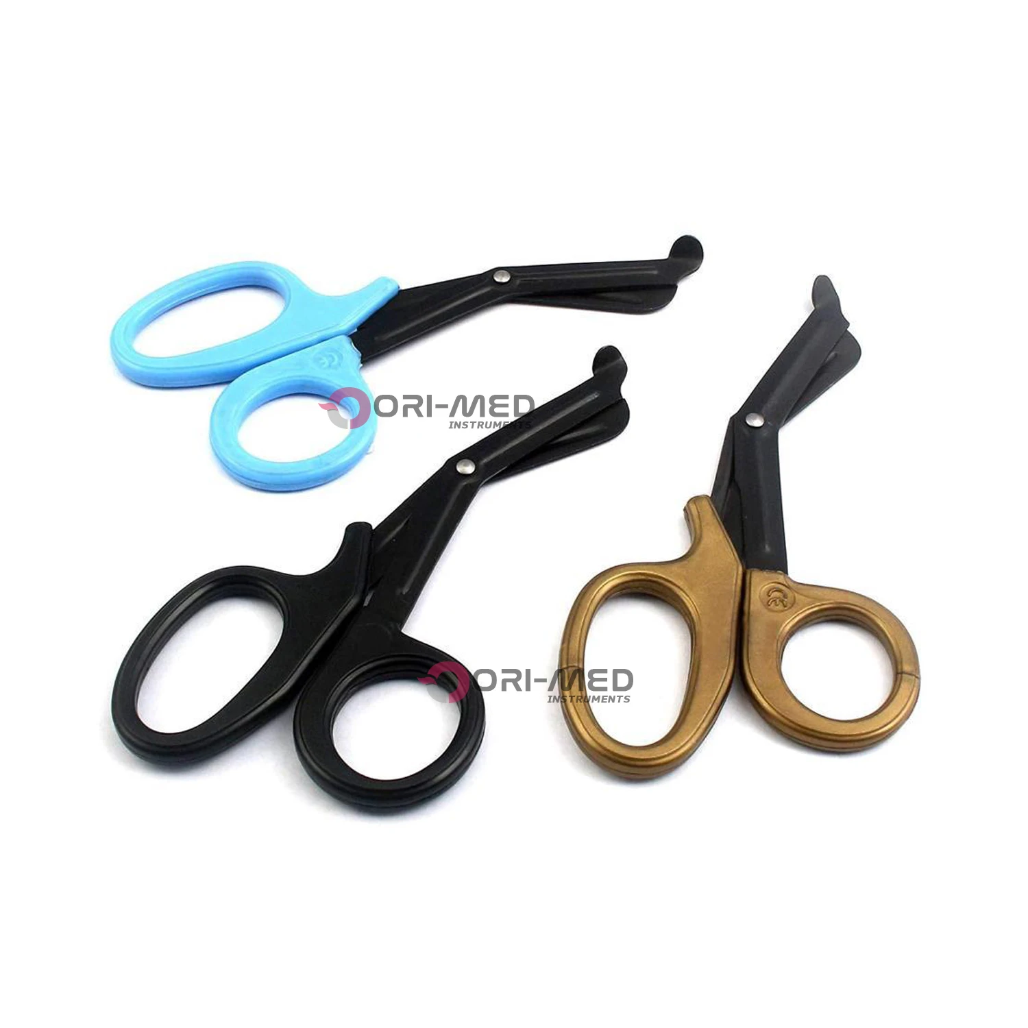 3 Pieces Multi Color Stainless Steel Tactical Bandage Scissors EMT EMS Utility Shears First Aid