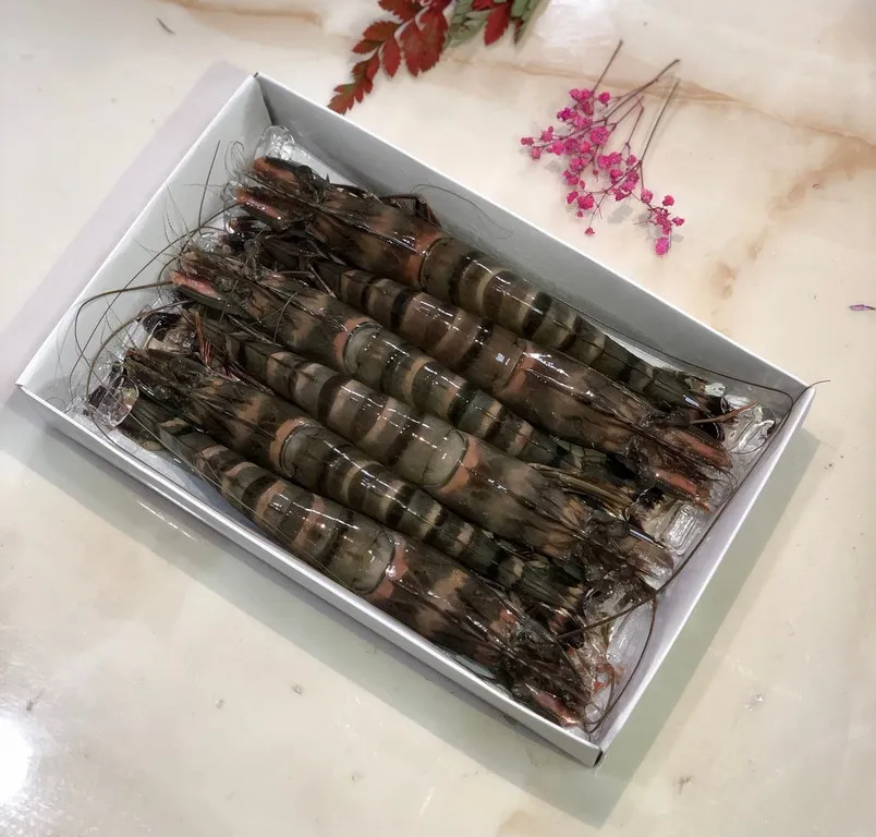 Wholesale Cooked HOSO Black Tiger Prawn Head On Shell On Fresh seafood made in Vietnam best for export