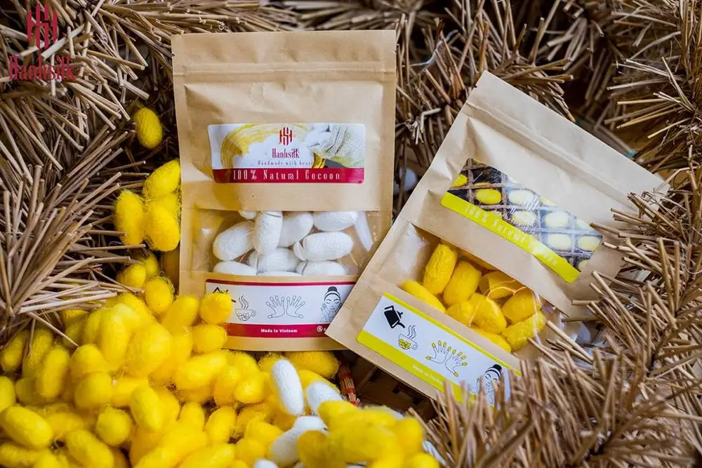 
Hot trending 100% Silk Natural Cocoon for Facial Massage & Scrub From VIetnam 