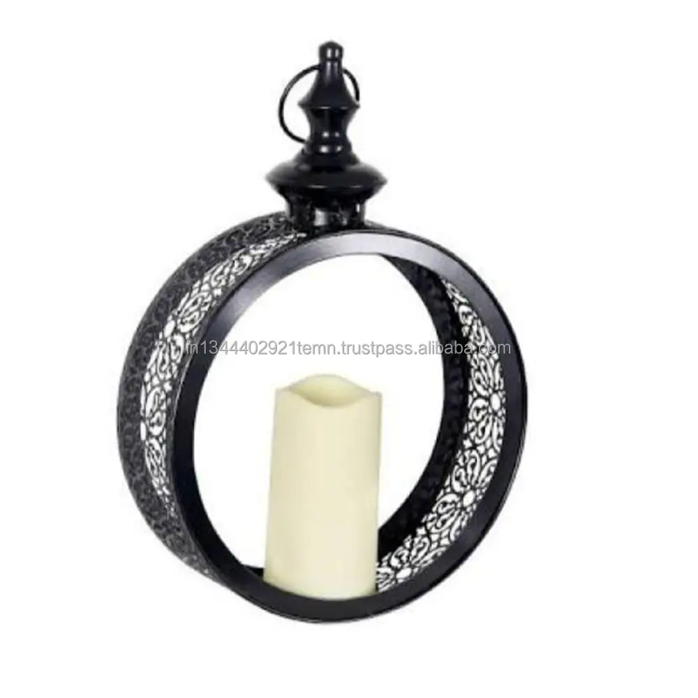 Metal Antique Decorative LED Lantern LED Hanging Lamp Dimmer LED Hurricane Lamp for Party Festival