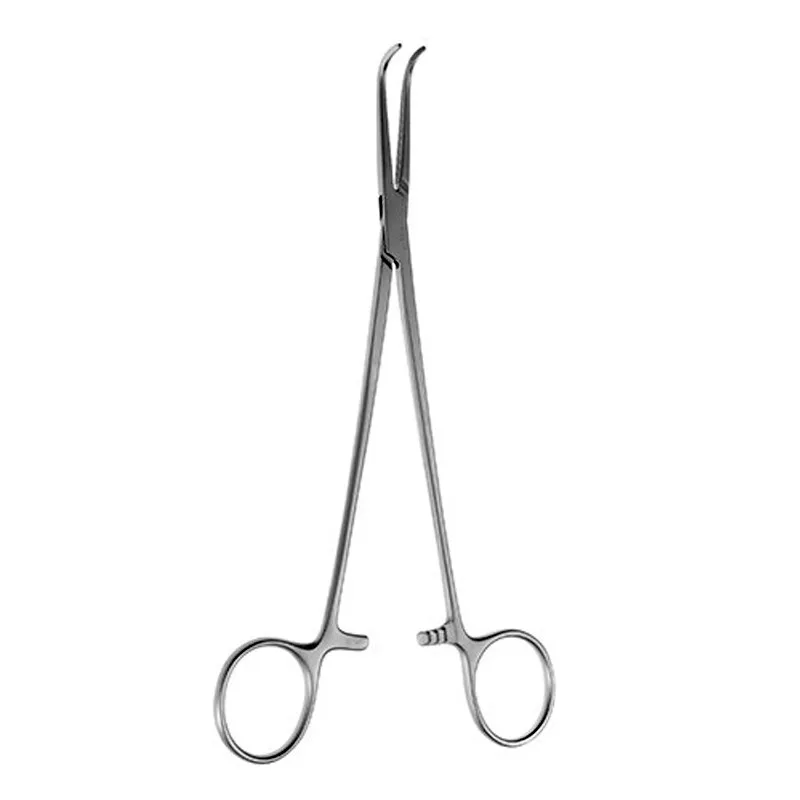 Cleveland Clinic Renal Clamp Large jaws, angled left, 9-5/8' (24.5 cm) Cardiovascular Clamps