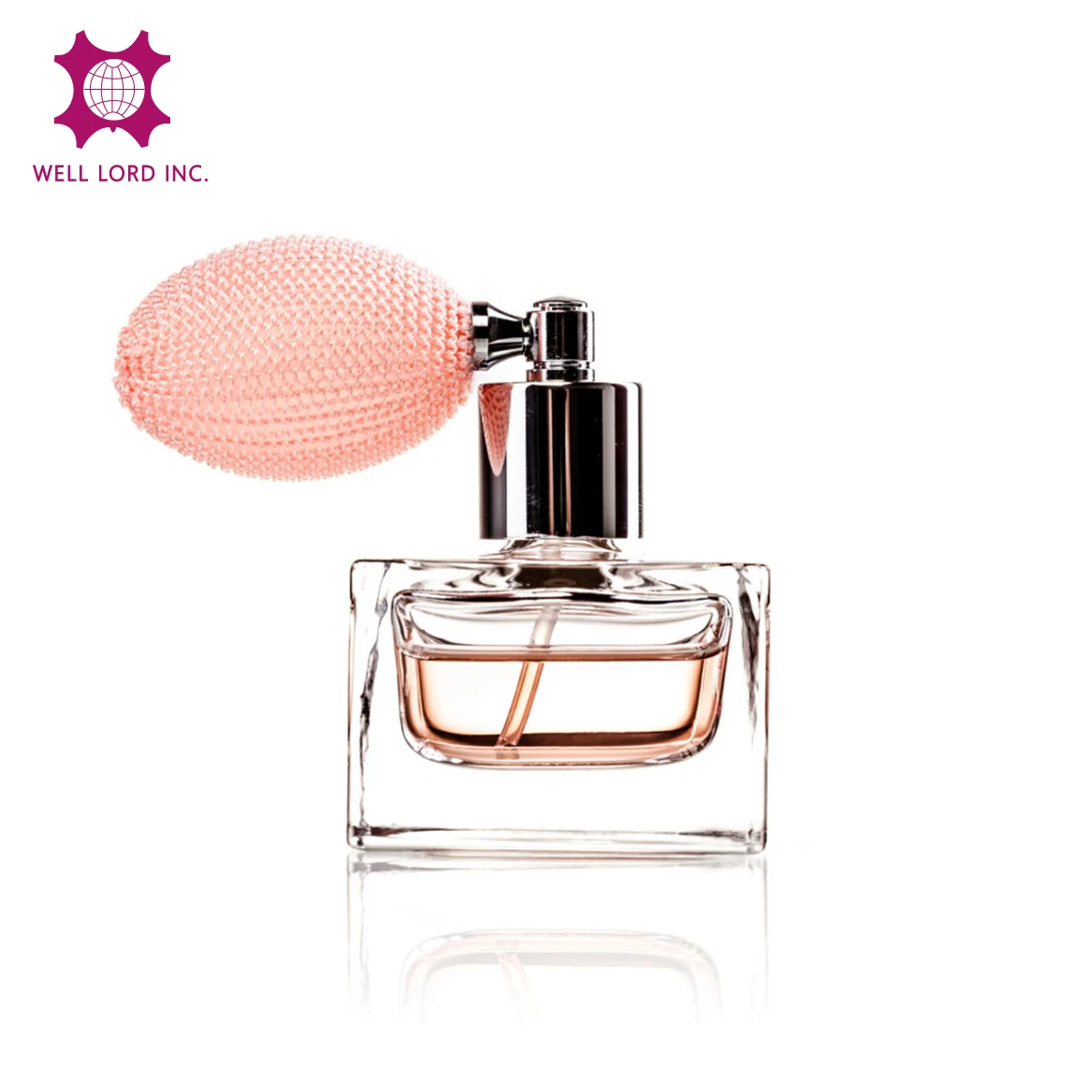 Vintage design empty 50mL/100mL perfume glass bottle with bulb atomizer empty perfume bottles