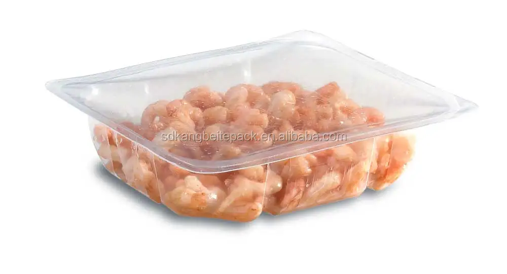 Thermoforming vacuum packaging machine for seafood fish shrimp
