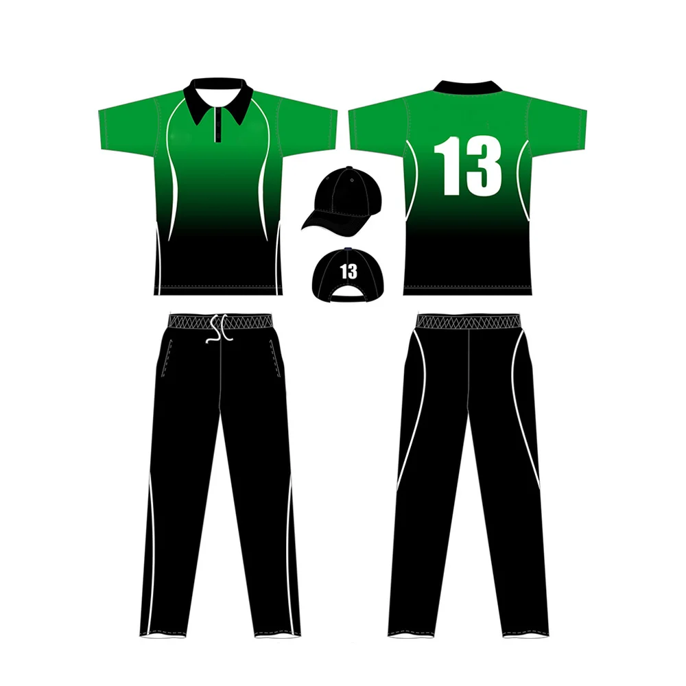 Hot Selling Best Design Customized Logo Printing Team Sports Wear Cricket Uniform In Different Colors