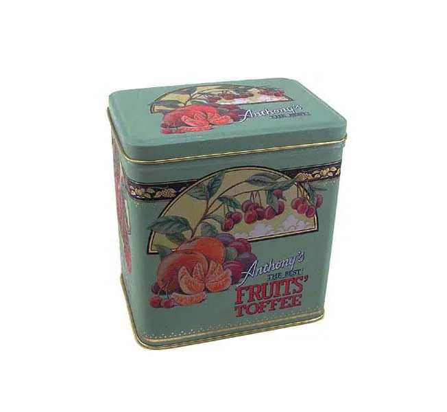 
musical rectangle metal tin box can custom design food grade for stationery foods toys 