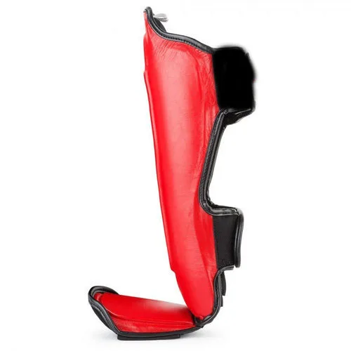 Latest Style  Hot selling artificial leather material shin guard safety sports  Leg protector FSW-SG-02-10