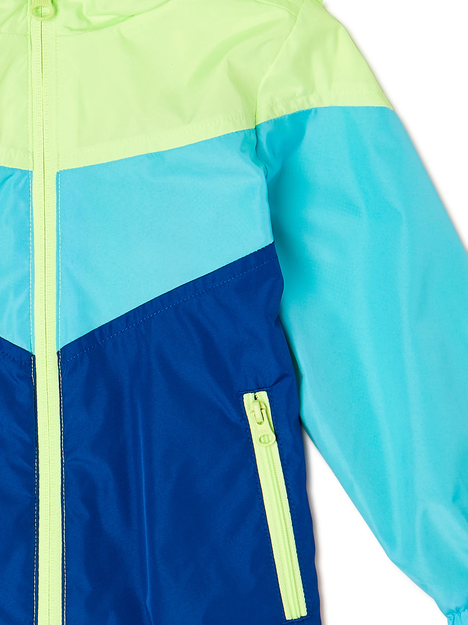 custom made toddlers size color block anorak coaches jacket/ kids windbreaker jacket