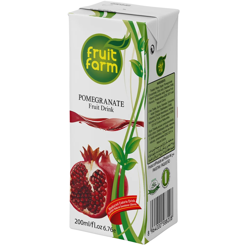 Высококачественный напиток из фруктов граната с настоящей целлюлозой 24x200 мл