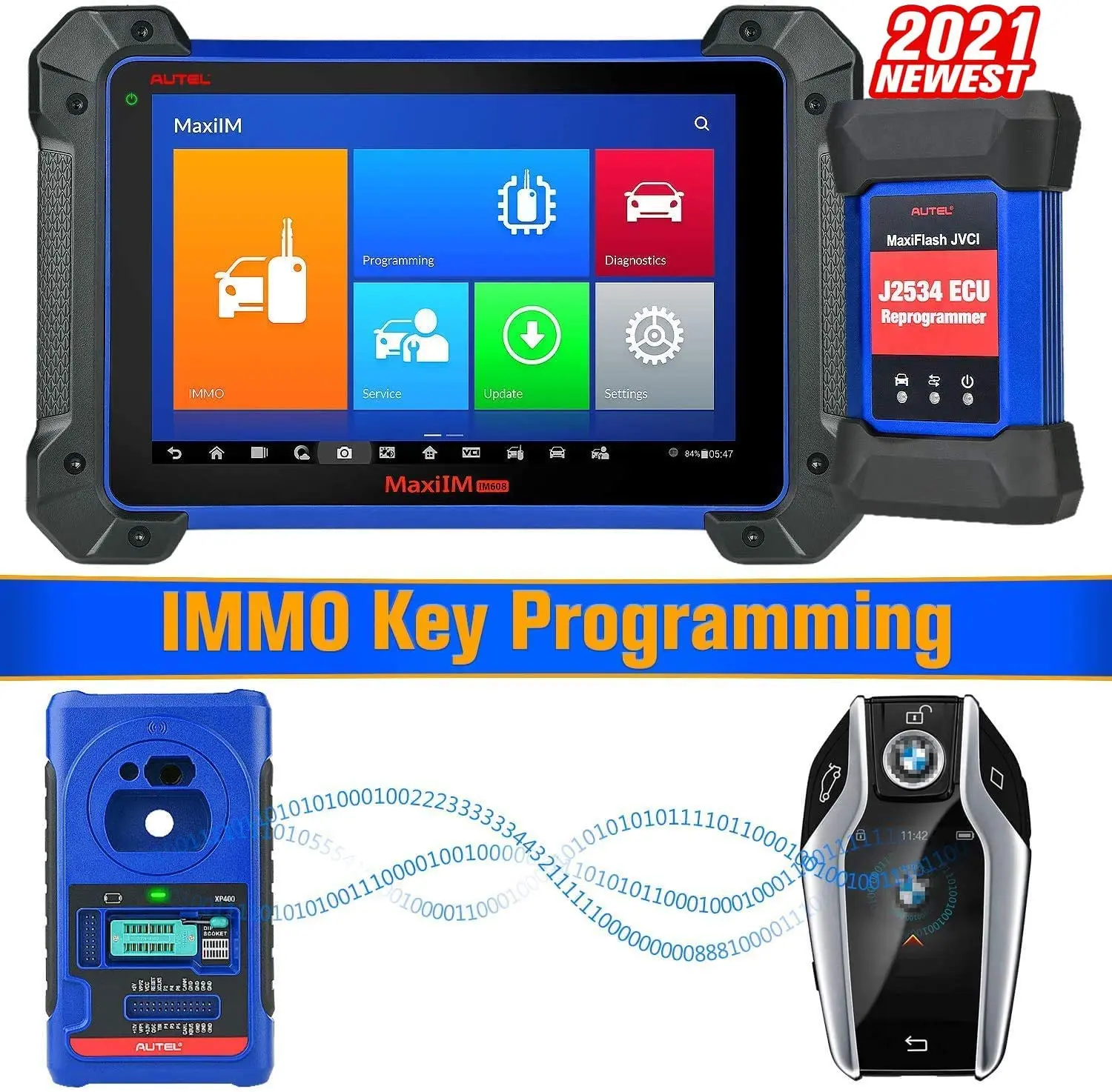 
A. utel M. axiIM IM608 Advanced Key Programming Tool 2021 New Model with IMMO 