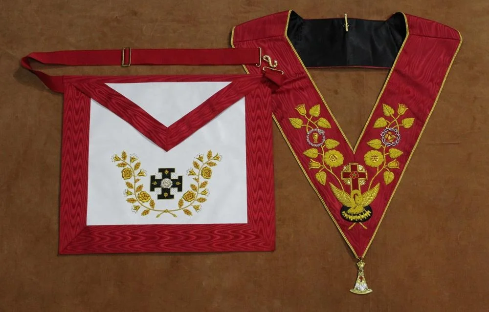  Коллекция Masonic розовая круга Regalia: воротник украшения фартуки и