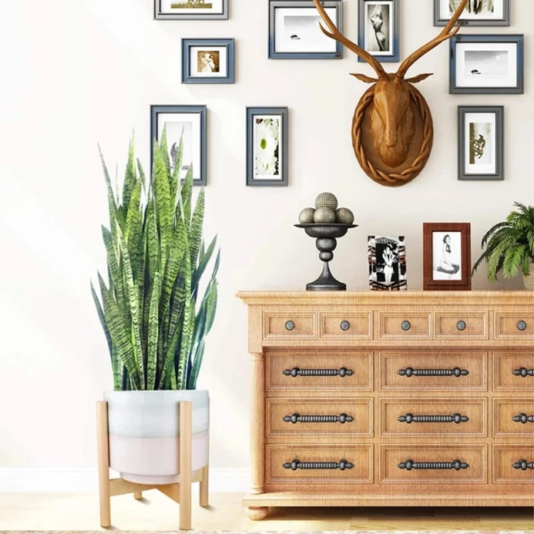 Best Seller Improve The Decor Of Your Living Room Dining Room Wooden Plant Stand Flower Pots Holder