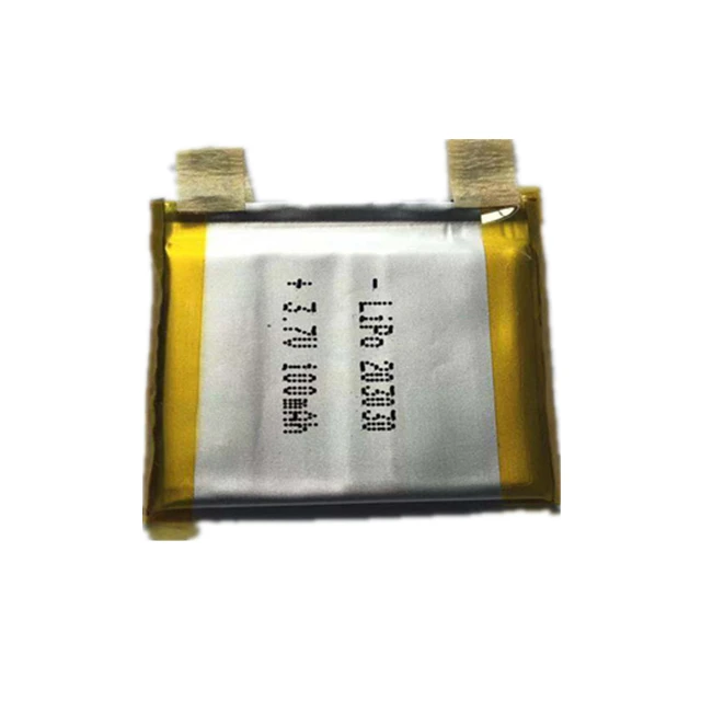203030 Super thin li-polymer battery 3.7v 203030 100mah rechargeable battery cell only 203030