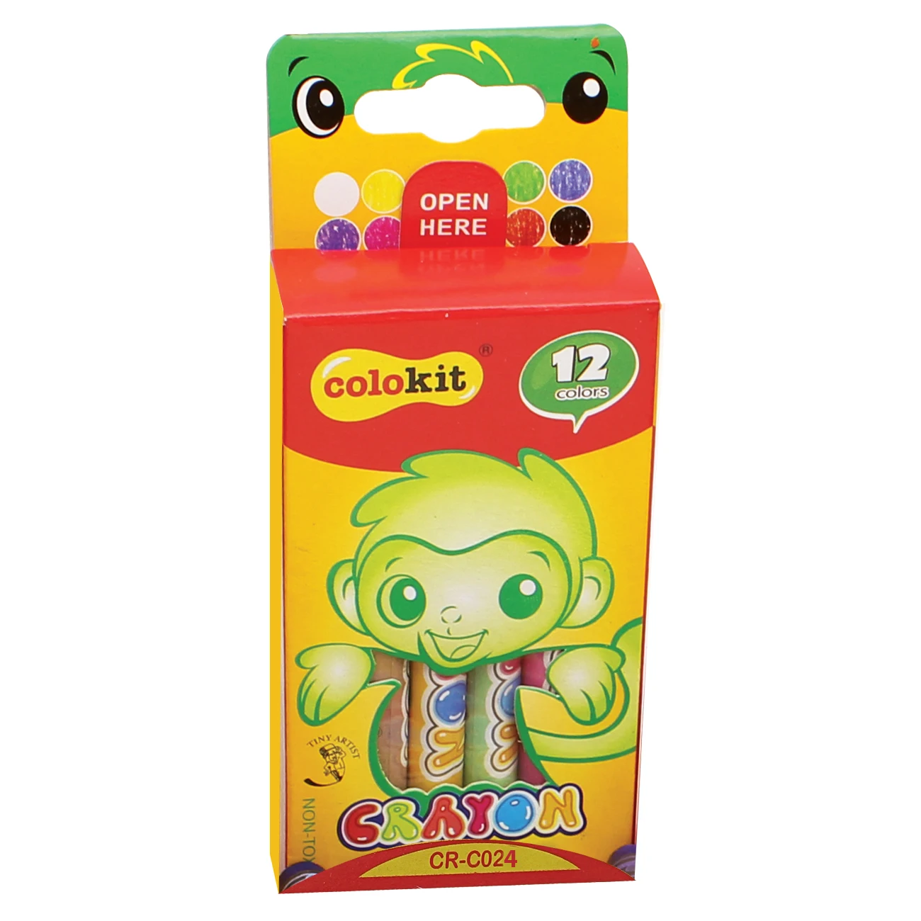 Drawing High Quality Good Price Wholesale Set Colorful Cheap Kids Art School Supplies 12 Colors CR-C024 Wax Crayons