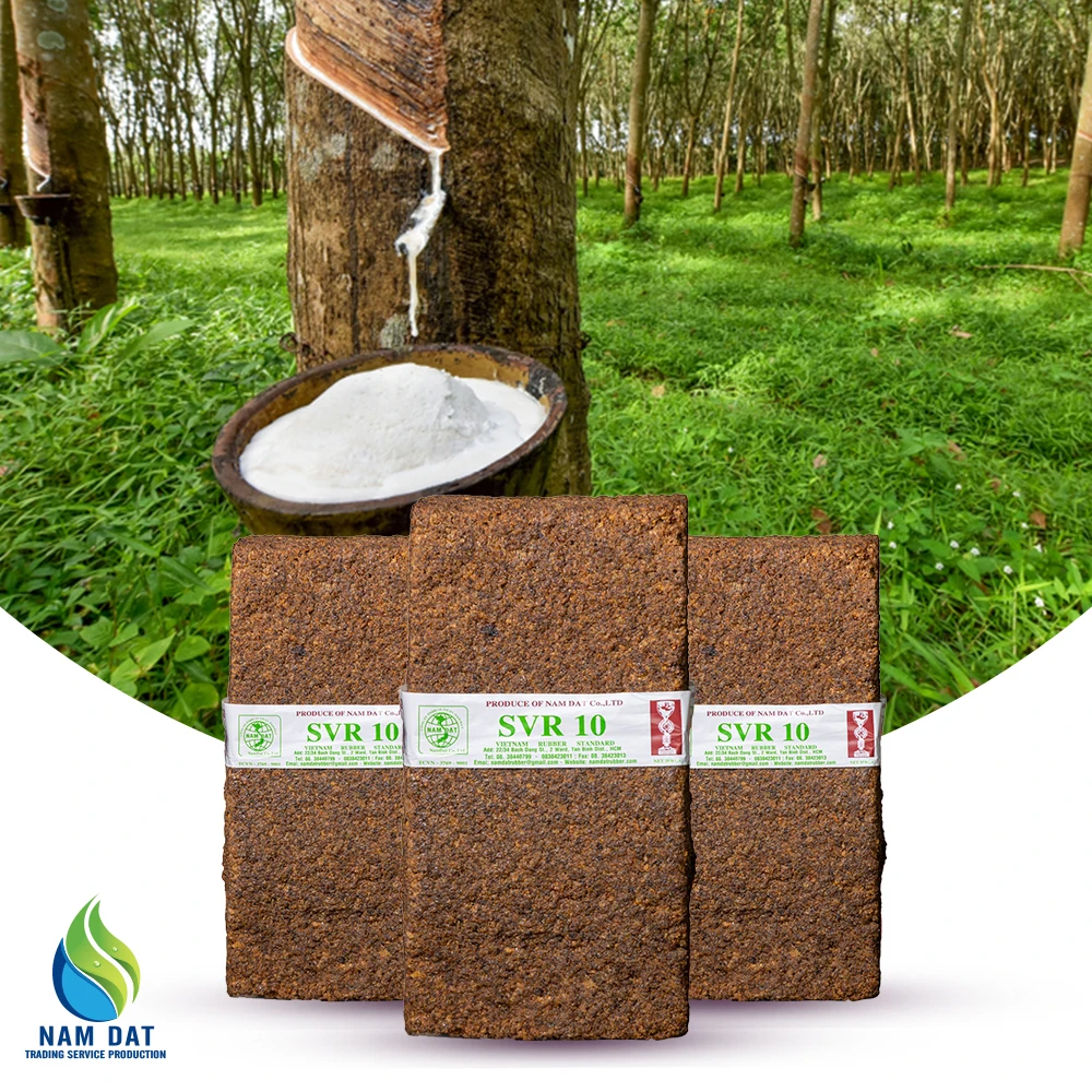 New Surface Friction Multiple Purposes Flexible Natural Material Rubber SVR 10 (TSR 10) With Brown Color