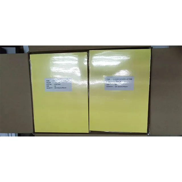  Бумага A5 Cleanroom желтая цветная бумага без ворса пыли специальная