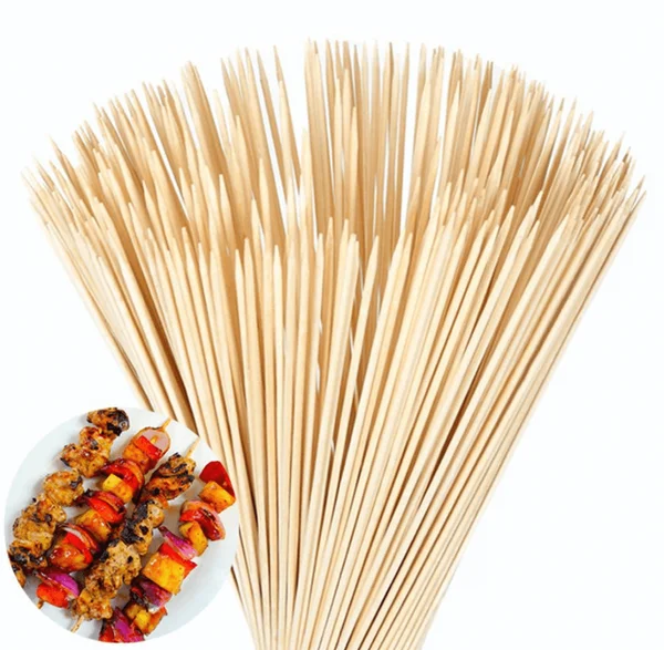 Новые продукты, натуральный круглый бамбуковый вращающийся шампур для барбекю, термостойкий инструмент для уборки дома из Вьетнама для ресторанов