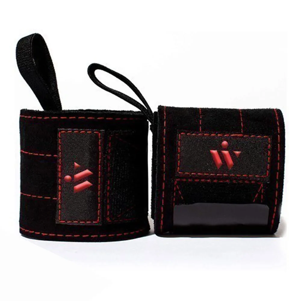 Custom Best Quality Elastic Weight Lifting Wrist Wraps Custom Logo Weightlifting Wrist Straps