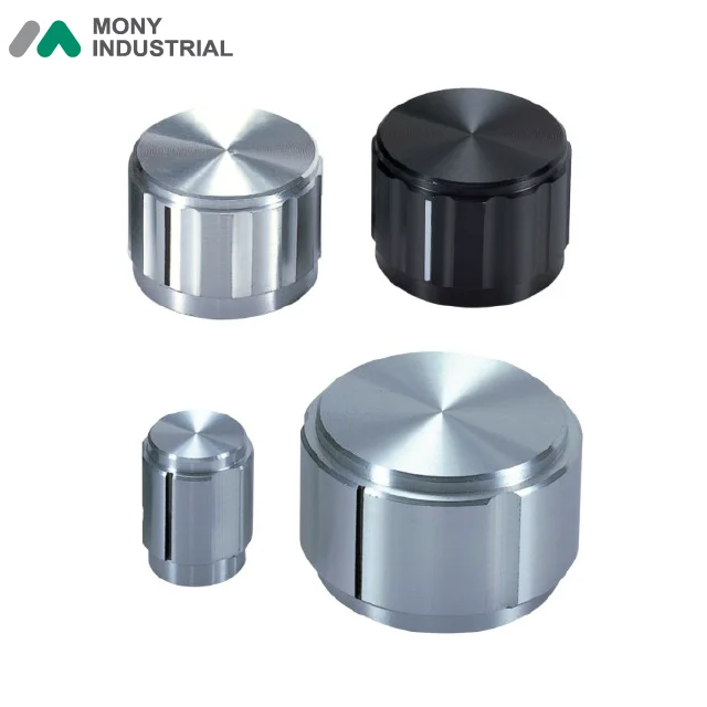 Full Alum or Alum Shell Plastic Insert Potentiometer Knob Aluminum