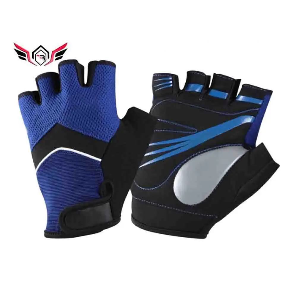 New Products Wholesale Custom Anti-slip Half Finger Bike Cycling Gloves Slip Gym Gloves Outdoor Cycling  Riding Cycling Bike Glo