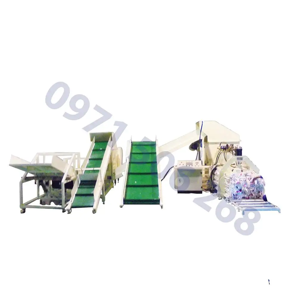 
High Quality New Engine And Motor Automatic Hydraulic Baler Machine Made In Vietnam 